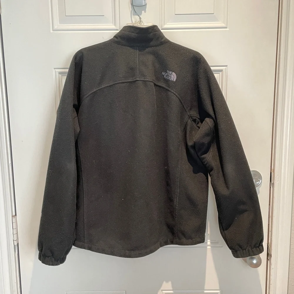 The North Face Men's Black Fleece Windwall Mock Neck Full Zip Jacket Size Medium